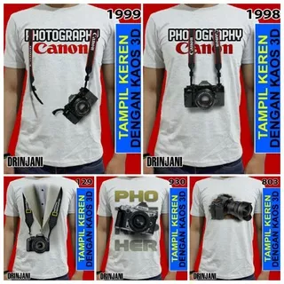 kaos baju camera / kamera / ios / nikon / canon / foto / photograph / hang tag