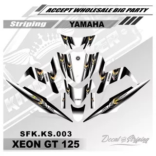 Sticker Striping Decal Full Body Yamaha XEON GT 125 - Sticker Striping Variasi Motor XEON GT 125.SFK.KS.003