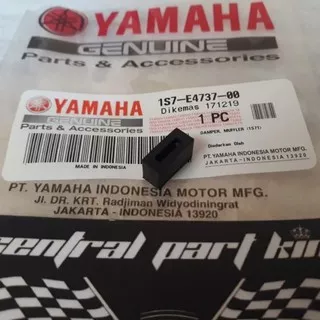 KARET DAMPER BANTALAN COVER KNALPOT RX KING 2007-2008,VIXION 2007-2012,JUPITER MX LAMA ASLI ORI ORIGINAL YAMAHA YGP 1S7-E4737-00