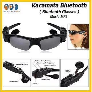 MP3 Sunglasses With Bluetooth / Kacamata Glasses Headset Mp3 Wireless