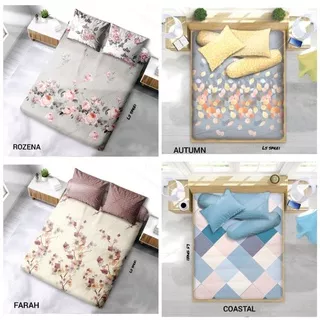 Ls sprei my love ukuran jumbo 200x200 cm tinggi 30 cm (7 kaki) big size motif coastal/Farah/autumn/rozena