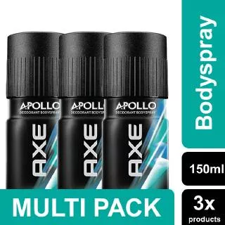 Axe Deodorant Bodyspray Apollo 150 ml - Multi Pack