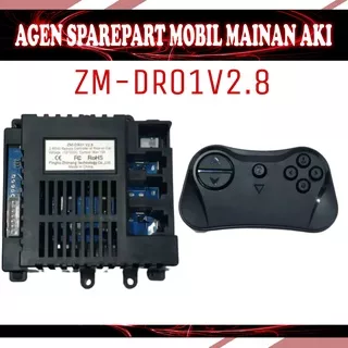 Receiver+Remot Control ZM-DR01 V2.8 6V/12V Mobil Mainan Aki Pliko, BMW, Mercedes, Unikid