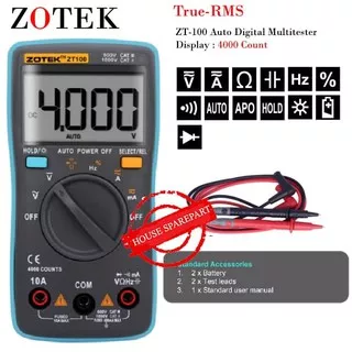 AVOMETER DIGITAL ZOTEK ZT100 / MULTITESTER DIGITAL ZOTEK ZT 100 MINI