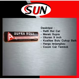 Refil Busa Bulu Kuas Rol Roll Cat Tembok 9  inch