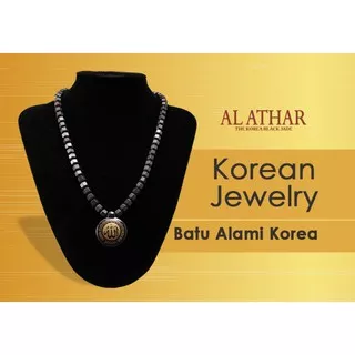 Original Promo - AL ATHAR Kalung Kesehatan - TASBIH - Black Jade