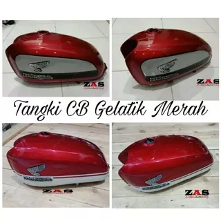 Tangki CB 100 Tengki Glatik Gelatik for Tiger Megapro GL CB Byson Scorpio Thunder dll Motif garis merah hitam biru dll bisa sesuai request