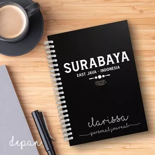 Jurnal Agenda Notebook Bisa Custom Satuan SURABAYA Ukuran A5 - SBY4