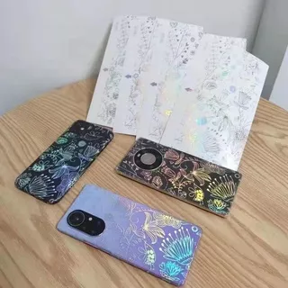 Garskin Aurora Glow 4D Anti Gores Belakang Hp Samsung S10 S10E S10+ S10 Lite S20 S20 FE S20+ S20 Ultra S21 S21 FE Skin Hp Motif Glow Aurora 4D Anti Jamur Back Screen Protector