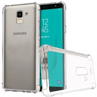 Anticrack Samsung J4 2018 J6 2018 J8 2018 Silikon Case Jelly Bening Softcase Lembut Transparan