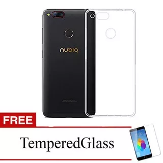 Case for ZTE Nubia Z17 Mini - 5.2 inch - Clear - Gratis Tempered Glass - Ultra Thin Soft Case