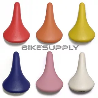 Bike Saddle / Jok Sadel Sepeda Fixie Warna Warni Biru Merah Pink Orange Kuning Putih Model Polos