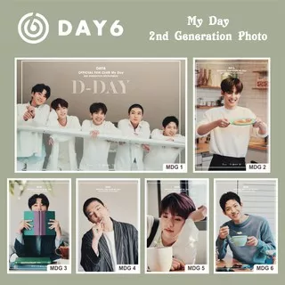POSTER DAY6 MY DAY 2ND GENERATION PHOTO GRAVITY YOUNGK DOWOON WONPIL JAE SUNGJIN