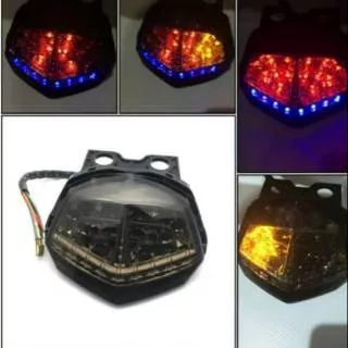 (protaper) lampu stoplamp belakang variasi 3 in 1 led motor kawasaki ninja 150 RR dan Ninja 250R Karbu