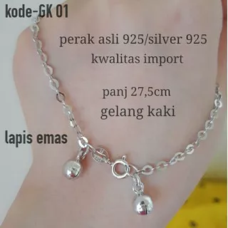 Gelang kaki nori perak asli 925/gelang kaki/gelang kaki dewasa/gelang kaki perak/gelang kaki silver/gelang kaki perak/gelang kaki dewasa/gelang kaki nuri/gelang kaki dewasa/gelang kaki murah/gelang kaki anti karat/gelang kaki rante