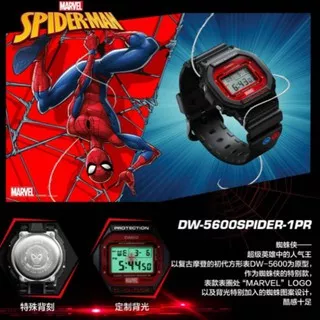 G Shock DW5600 Spiderman / Jam Tangan Pria / Jam Tangan G Shock / Jam Tangan Anime / GShock