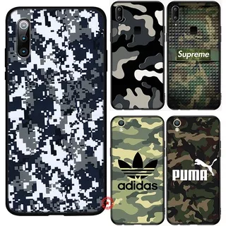 OPPO A3S A5 A5S A7 A12 A12S A12E A37 A39 A57 A59 A77 F1S F3 Neo 9 Soft Silicone Phone Case UF15 Army Camouflage Pattern