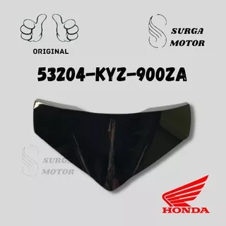 Cover Visor Supra X 125 Helm In Karbu dan Fi Injeksi Cover Fr Top Visor Batok Lampu Depan Cover Visor Honda Supra X 125 Helm In ORIGINAL 53204KYZ900ZA SURGA MOTOR ORI HONDA AHM 53204-KYZ-900ZA