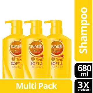 Sunsilk Shampoo Soft & Smooth 3 x 680 mL