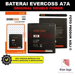 Baterai Evercoss A7A Original Double Power Batrai Batre Battery Hp Ori