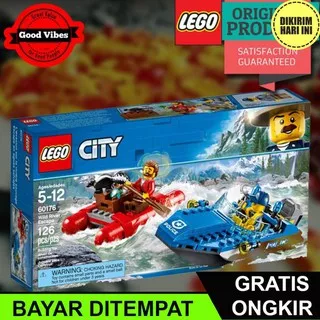 (BAYAR DITEMPAT) DC1361 LEGO ORIGINAL CITY 60176 WILD RIVER ESCAPE CITY - MAINAN ANAK EDUKASI KAPAL