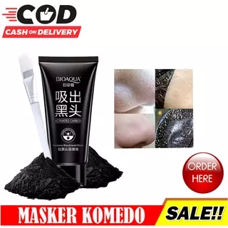 Black Mask Blackhead Mask Free Kuas Masker - Masker Arang - Masker Komedo Hidung Wajah (1pcs)