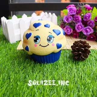 Squishy Blueberrry Cupcake Licensed by Silly Squishy