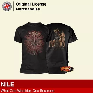 NILE What One Worships One Becomes Back Print Kaos Band PHD Original