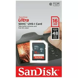 Sandisk Ultra SD Card 16GB 32GB kecepatan 48MB/s / SDCard ORIGINAL