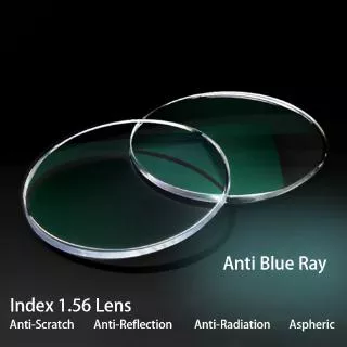 Index 1.56 Kaca Mata Lensa Minus 1 2 3 4 5 Asli Anti Radiasi Anti Blue Ray Silinder Cylinder