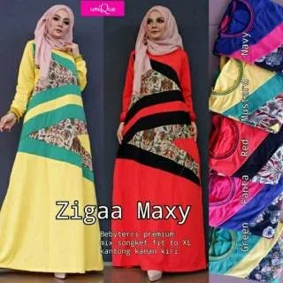 Ziga Maxy jumbo gamis jumbo dress jumbo maxi jumbo baju muslim wanita jumbo baju muslimah modis ori