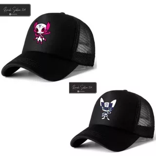 snapback topi JEPANG OLIMPIADE karakter anime logo MIRAITOWA SOMEITY pria wanita dewasa trucker