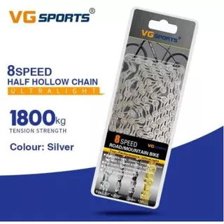 Rantai Sepeda VG Sports Sport Rante Chain 8 Speed S Silver Putih Sepeda Seli not Shimano YBN