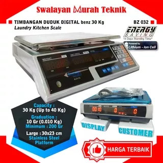 Timbangan Duduk Digital 30Kg BENZ BZ032 Laundry Kitchen Digital Scale NEW