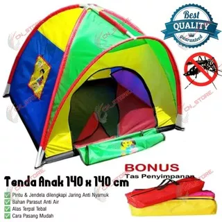 Tenda Anak 140 cm / Tenda Mainan Anak / Tenda Camping / Tenda Karakter
