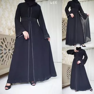 New Abaya Gamis Maxi Dress Arab Saudi Bordir Zephy Turki Umroh Dubai Turkey Dress pesta