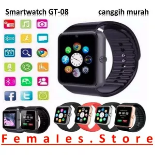 SUPER MEWAH BISA COD Smartwatch GT-08 For iOS dan Android JAM TANGAN PINTAR KEREN ANDROID ANTI LOST