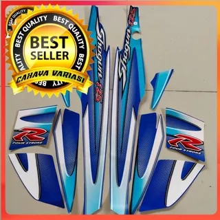 striping suzuki shogun 125 r 2005 2006 biru body standar