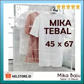 COVER BAJU MIKA / Cover Pelindung Baju Pakaian Jas Gantung Mika Tebal ANTI DEBU