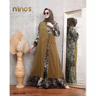 gamis original ninos design 931 gamis full prinsmix seruty terbaru