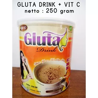 Gluta Drink Kemasan Kaleng Original-Minuman Susu Kecantikan Kulit dan Pelangsing / Gluta Drink 250gr