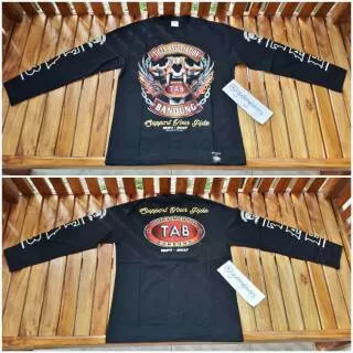 Kaos t-shirt honda tiger association bandung support tab pjg tengkorak motor bikers