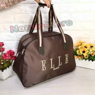 Tas Pakaian travel hand bag elle jumbo terlaris Coffe