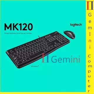 Mouse Keyboard Logitech MK120 DESKTOP MK 120 USB OPTIC MK-120