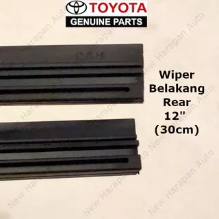 Refill Karet Wiper Blade Rear 12 inch ORIGINAL TOYOTA Agya-Ayla-Rush-Terios-Etios-Yaris Belakang