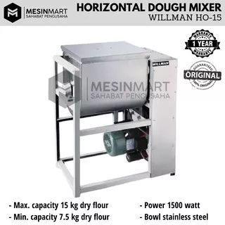 Mesin Pengaduk Adonan Mie/ Horizontal Dough Mixer WILLMAN HO-15B