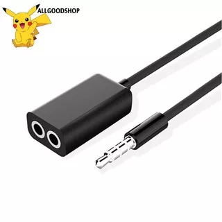 all101  3.5Mm Double Earphone Headphone Splitter Cable Audio Cellphone Accessories Cord Adapter Jack Plug Audio Cable Cellphone Accessories