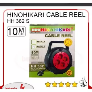 Kabel Gulung Roll Box Kabel HINOHIKARI STANDAR SNI 10m switch HH 382S