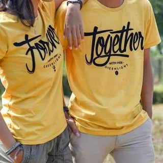 ?FS Kaos Oblong Couple 3second Kuning ? ? ? 