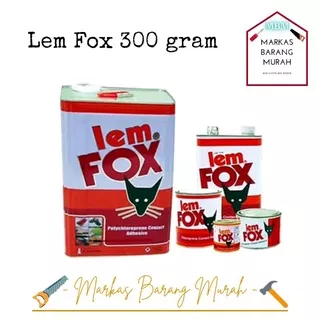 Lem FOX Kuning Kaleng 300 Gram Asli Original / Lem fox kuning / lem sepatu / lem kuning